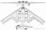 Blueprints Grumman Northrop B2 sketch template