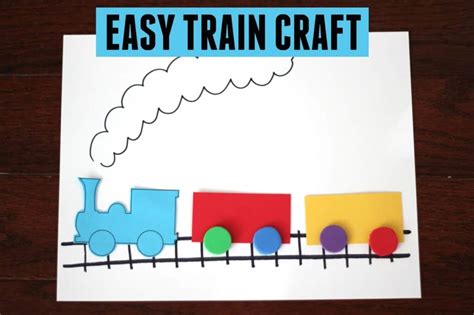 easy train craft  kids toddler approved