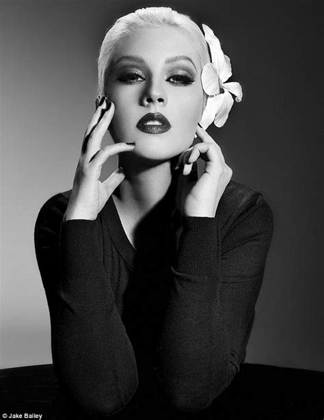 christina aguilera shows off smooth skin and svelte face in promotional