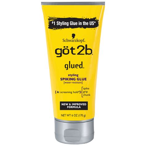 gotb glued spiking max hold hair styling glue gel oz walmartcom