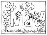 Kolorowanki Maj Bestcoloringpagesforkids Preschool Printables Flower Wydruku sketch template
