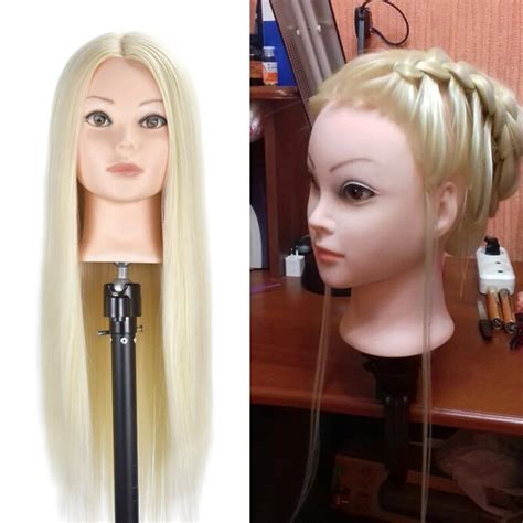 cm professional mannequins styling head long hair wig heads