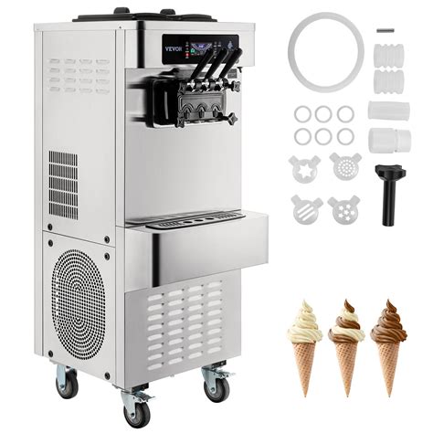 Vevor Commercial Soft Serve Ice Cream Machine Frozen Yogurt Maker 20