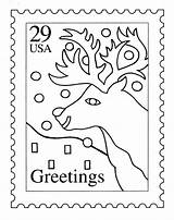Stamp Francobollo Rentier Usps Natalizio Francobolli Stampare Calendar Getdrawings Pourfemme Salvato sketch template