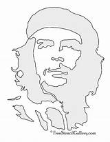 Guevara Marley Freestencilgallery Cheguevara Pochoir Belle Visage Biga Bitkitohumu sketch template