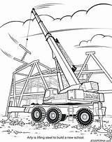 Coloring Pages Construction Truck Getcolorings Bulldozer sketch template