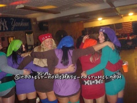 coolest snow white and the 7 sexy dwarfs group costume