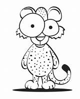 Cheetah Coloring Cartoon Pages Baby Cub Crazy Clip Colouring Kids Clipart Print Food Cliparts Drawing Animal Girls Easy Drawings Cartoons sketch template