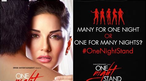 one night stand poster released sunny leone s eyes do the