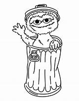 Oscar Grouch Coloring Sesame Street Color Pages Printable Print Designlooter Getcolorings 06kb 777px sketch template