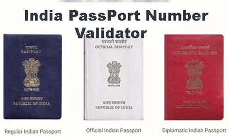indian passport number format verify  validation tool