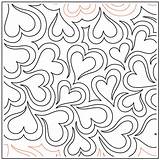 Pantograph Hearts Echoed Patterns Choose Board E2e Kristin Quilting Quilt sketch template