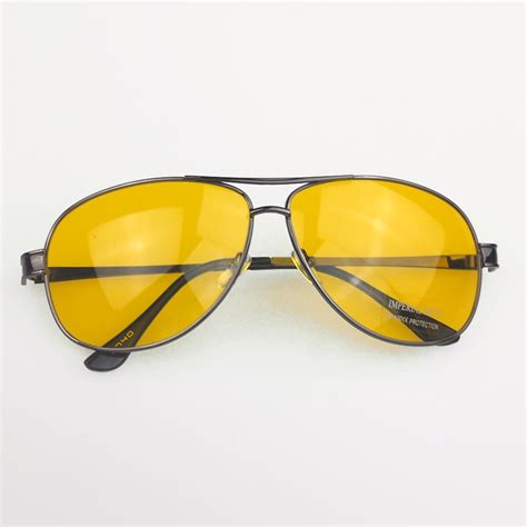 vintage aviator driver hd high definition night vision sunglasses