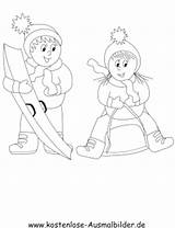 Wintersport Ausmalbilder Schlitten Fahren Schnee Snowboard Malvorlagen Ausmalen Kostenlose sketch template
