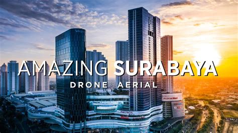 amazing kota surabaya drone aerial dji mavic  pro indahnya sunset  atas surabaya barat