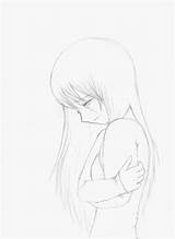 Anime Crying Sad Drawing Girl Drawings Sketch Little Couple Sketches Arms Depressed Crossed Easy Deviantart Pencil Paintingvalley ภาพ People สเ sketch template