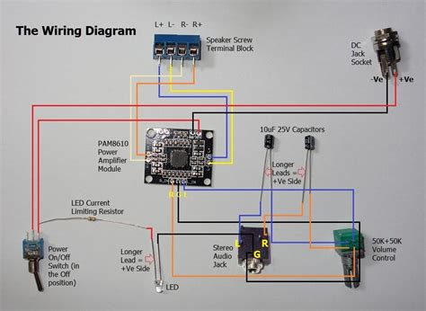 amps  capacitor wiring diagram collection