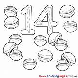 14 Coloring Numbers Nuts Sheets Sheet Pages Title sketch template