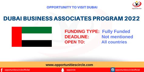 dubai business associates program  opportunities circle