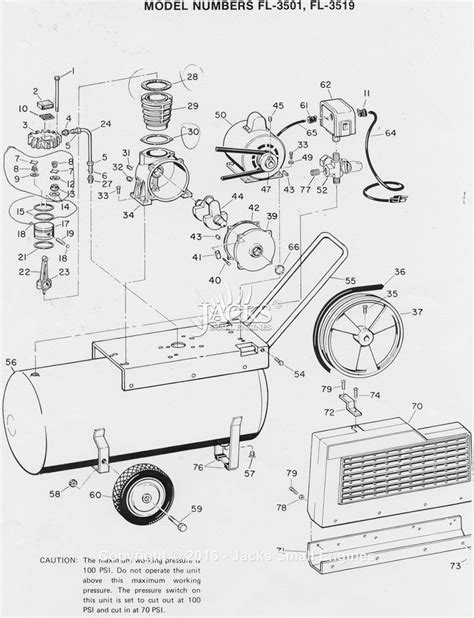 campbell hausfeld fl parts diagram  air compressor parts