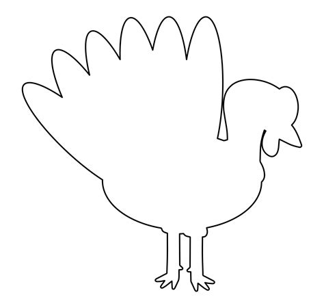 thanksgiving turkey cutouts    printables printablee