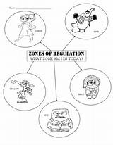 Coloring Inside Zones Regulation Emotions Pages Workbook Worksheet Sheet Kids Version Packet General sketch template