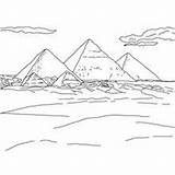 Coloring Pages Pyramids Pyramid Hellokids Printable Kids Egypt Giza Ancient Wonders Snefru Bend Color sketch template