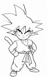 Goku Coloring Drawing Pages Ball Dragon Son Printable Super Kids Easy Sketch Saiyan Draw Characters Kid Drawings Anime Step Para sketch template
