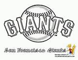 Coloring Giants Baseball Pages Mlb Logo San Francisco Logos Printable League Sf Major Clipart Teams Sports Team Colouring Clip Sheets sketch template