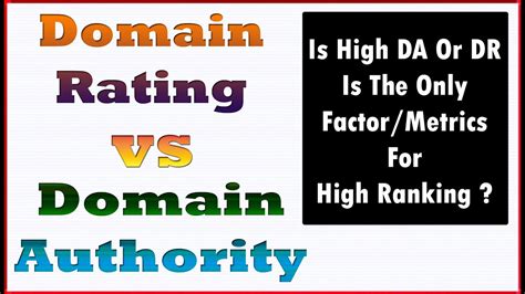 domain rating  domain authority  high da  dr    factor