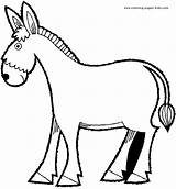 Donkey Coloring Pages Printable Animal Mule Kids Color Animals Cartoon Farm Sheet Preschool Colouring Sheets Outline Making Found Gif Drawing sketch template