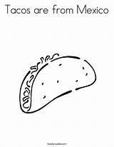 Tacos Coloring Mexico Taco Drawing Pages Print Favorites Login Add Drawings Getdrawings Popular Twistynoodle sketch template