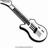 Chitarra Elettrica Colorare Misti Disegni sketch template