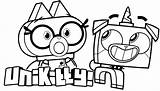 Unikitty Coloring Puppycorn Pages Kids Fox Dr Ten Favorite sketch template
