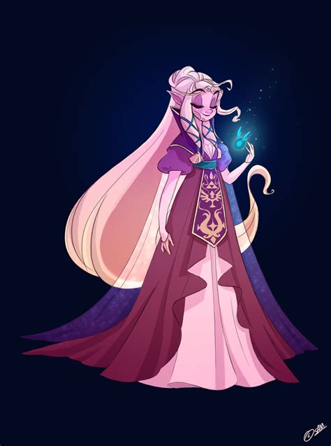 papillon princess zelda character design princess