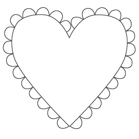 printable heart shape clipart