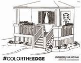 Porch Coloring 69kb sketch template