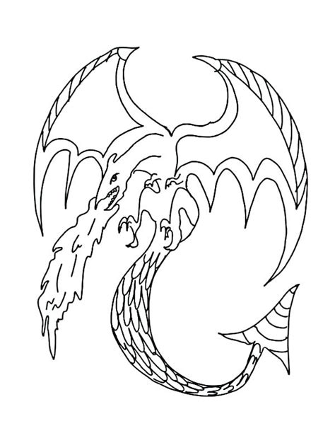 fire breathing dragons coloring pages  getcoloringscom