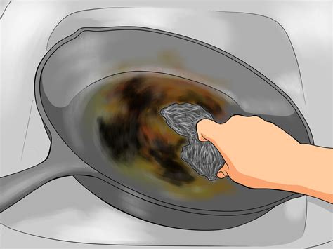 ways  clean  scorched pan wikihow cleaning household hacks