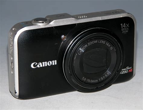 canon powershot sx hs mp digital camera black