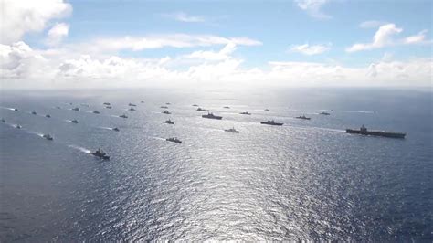 us navy ships cruising in formation at rimpac 2014 [1080p] us navy