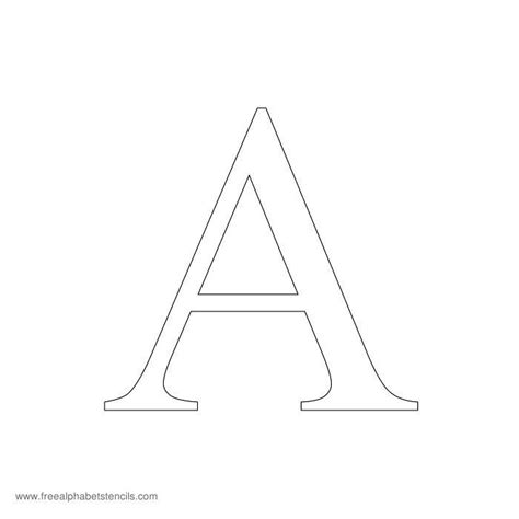Free Printable Letter Stencils Alphabet Letter Templates Alphabet