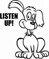 Listening Clipart Ear Dog Listen Clip Good Cliparts Kids Cartoon Ears Words Listener Important Dogs Clipartpanda Interrupting Famous Clipartbest Nugget sketch template