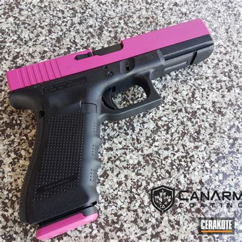 glock 17 handgun in h 224 sig pink by web user cerakote