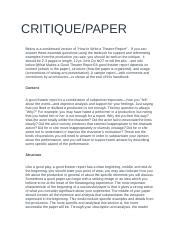 critique paper docx critiquepaper    condensed version