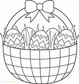 Basket Easter Coloring Empty Pages Print Printable Color Getcolorings sketch template