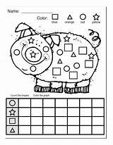 Shapes Worksheets Shape Color Kids Printable Worksheet Count Pig Activity Grade Letter Colors Activities Piggy Octagon Nothingbutmonkeybusiness Age Unique Yellow sketch template