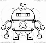 Robot Cory Thoman Outlined Coloring sketch template