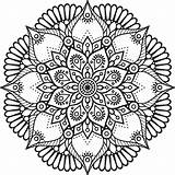 Mandala Coloring Cling sketch template