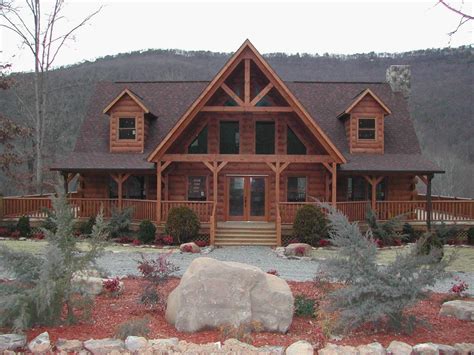 fresh wrap  porch rustic farmhouse log home designs log homes exterior log homes